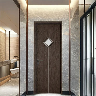 Goede prijs. Aanpasbare oppervlaktebehandeling WPC glazen deur met 700 mm 800 mm 900 mm breedte Opties voor interieur residentieel gebruik online