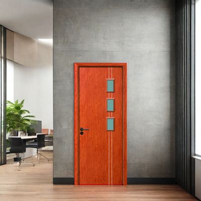 Goede prijs. Termitenbestendige WPC glazen deur met warmte-isolatie en geluidsdichte composiet holle deur voor interieurs online
