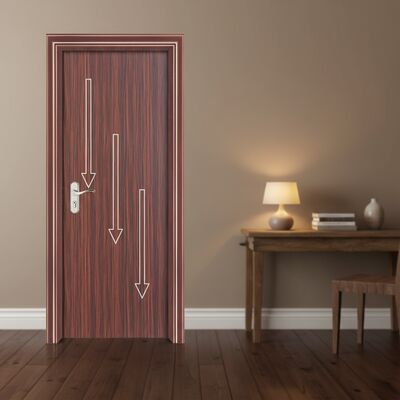 Milieuvriendelijke WPC holle deur met termiet- en schimmelbestendige eigenschappen voor duurzame bouwprojecten