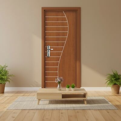 Energy WPC Interior Door Hollow Composite Design Biedt vochtbestendigheid en superieure sterkte voor moderne interieurtoepassingen