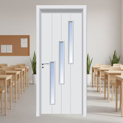 Goede prijs. WPC glazen deur Composite holle deur ontworpen voor langdurige duurzaamheid met geluiddichte en warmte-isolatie eigenschappen online